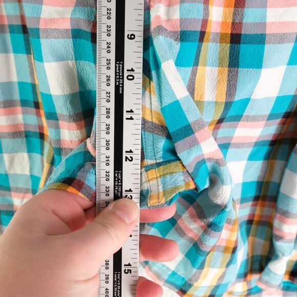 Lululemon Shorts Mens 36 Blue Pink Plaid Hybrid Swim Stretch Colorful - Picture 7 of 10